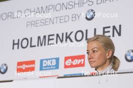12.03.2016, Oslo, Norway (NOR): Nicole Resch (GER) IBU secretary general  - IBU world championships biathlon, training, Oslo (NOR). www.nordicfocus.com. © NordicFocus. Every downloaded picture is fee-liable.