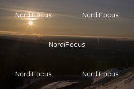 29.02.2016, Oslo, Norway (NOR): Event Feature: Sunrise over Oslo - IBU world championships biathlon, training, Oslo (NOR). www.nordicfocus.com. © NordicFocus. Every downloaded picture is fee-liable.