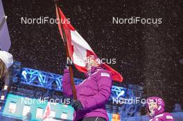 02.03.2016, Oslo, Norway (NOR): Lena Haecki (SUI) - IBU world championships biathlon, opening ceremony, Oslo (NOR). www.nordicfocus.com. © NordicFocus. Every downloaded picture is fee-liable.