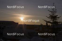 29.02.2016, Oslo, Norway (NOR): Event Feature: Sunrise over Oslo - IBU world championships biathlon, training, Oslo (NOR). www.nordicfocus.com. © NordicFocus. Every downloaded picture is fee-liable.