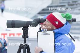 01.03.2016, Oslo, Norway (NOR): Andreas Zingerle (ITA) coach team Italy - IBU world championships biathlon, training, Oslo (NOR). www.nordicfocus.com. © Manzoni/NordicFocus. Every downloaded picture is fee-liable.