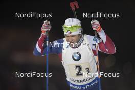 27.11.2016, Oestersund, Sweden, (SWE): Ole Einar Bjoerndalen (NOR) - IBU world cup biathlon, relay mixed, Oestersund (SWE). www.nordicfocus.com. © Manzoni/NordicFocus. Every downloaded picture is fee-liable.