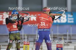 04.12.2016, Oestersund, Sweden, (SWE): Erik Lesser (GER), Lowell Bailey (USA), (l-r) - IBU world cup biathlon, pursuit men, Oestersund (SWE). www.nordicfocus.com. © Manzoni/NordicFocus. Every downloaded picture is fee-liable.