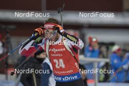 04.12.2016, Oestersund, Sweden, (SWE): Simon Eder (AUT) - IBU world cup biathlon, pursuit men, Oestersund (SWE). www.nordicfocus.com. © Manzoni/NordicFocus. Every downloaded picture is fee-liable.