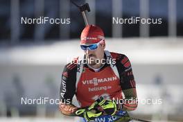 10.12.2016, Pokljuka, Slovenia (SLO): Arnd Peiffer (GER) -  IBU world cup biathlon, pursuit men, Pokljuka (SLO). www.nordicfocus.com. © Manzoni/NordicFocus. Every downloaded picture is fee-liable.