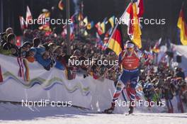 10.12.2016, Pokljuka, Slovenia (SLO): Emil Hegle Svendsen (NOR) -  IBU world cup biathlon, pursuit men, Pokljuka (SLO). www.nordicfocus.com. © Manzoni/NordicFocus. Every downloaded picture is fee-liable.