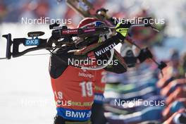 10.12.2016, Pokljuka, Slovenia (SLO): Arnd Peiffer (GER) -  IBU world cup biathlon, pursuit men, Pokljuka (SLO). www.nordicfocus.com. © Manzoni/NordicFocus. Every downloaded picture is fee-liable.