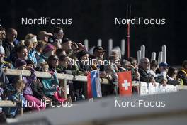 10.12.2016, Pokljuka, Slovenia (SLO): Event Feature: Fans on the VIP-Stand -  IBU world cup biathlon, pursuit men, Pokljuka (SLO). www.nordicfocus.com. © Manzoni/NordicFocus. Every downloaded picture is fee-liable.