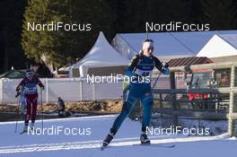 10.12.2016, Pokljuka, Slovenia (SLO): Anais Bescond (FRA) -  IBU world cup biathlon, pursuit women, Pokljuka (SLO). www.nordicfocus.com. © Manzoni/NordicFocus. Every downloaded picture is fee-liable.