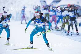10.12.2016, Pokljuka, Slovenia (SLO): Justine Braisaz (FRA) -  IBU world cup biathlon, pursuit women, Pokljuka (SLO). www.nordicfocus.com. © Manzoni/NordicFocus. Every downloaded picture is fee-liable.