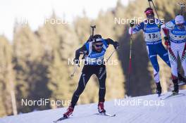 11.12.2016, Pokljuka, Slovenia (SLO): Benjamin Weger (SUI) -  IBU world cup biathlon, relay men, Pokljuka (SLO). www.nordicfocus.com. © Manzoni/NordicFocus. Every downloaded picture is fee-liable.