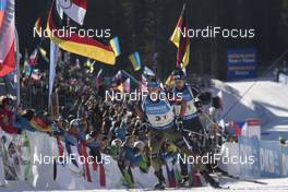 11.12.2016, Pokljuka, Slovenia (SLO): Erik Lesser (GER) -  IBU world cup biathlon, relay men, Pokljuka (SLO). www.nordicfocus.com. © Manzoni/NordicFocus. Every downloaded picture is fee-liable.
