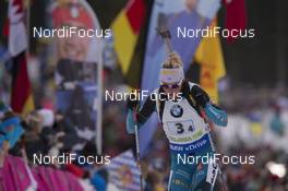 11.12.2016, Pokljuka, Slovenia (SLO): Marie Dorin Habert (FRA) -  IBU world cup biathlon, relay women, Pokljuka (SLO). www.nordicfocus.com. © Manzoni/NordicFocus. Every downloaded picture is fee-liable.