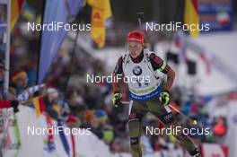 11.12.2016, Pokljuka, Slovenia (SLO): Laura Dahlmeier (GER) -  IBU world cup biathlon, relay women, Pokljuka (SLO). www.nordicfocus.com. © Manzoni/NordicFocus. Every downloaded picture is fee-liable.