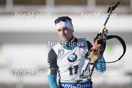 09.12.2016, Pokljuka, Slovenia (SLO): Simon Desthieux (FRA) -  IBU world cup biathlon, sprint men, Pokljuka (SLO). www.nordicfocus.com. © Manzoni/NordicFocus. Every downloaded picture is fee-liable.