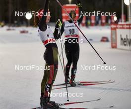 01.01.2016, Lenzerheide, Switzerland (SUI): Hanna Kolb (GER), Laurien Van Der Graaff (SUI), (l-r)  - FIS world cup cross-country, tour de ski, individual sprint, Lenzerheide (SUI). www.nordicfocus.com. © Felgenhauer/NordicFocus. Every downloaded picture is fee-liable.