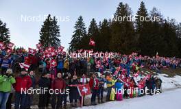 01.01.2016, Lenzerheide, Switzerland (SUI): suisse fans   - FIS world cup cross-country, tour de ski, individual sprint, Lenzerheide (SUI). www.nordicfocus.com. © Felgenhauer/NordicFocus. Every downloaded picture is fee-liable.