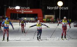 01.01.2016, Lenzerheide, Switzerland (SUI): Sergey Ustiugov (RUS), Federico Pellegrino (ITA), Petter Northug (NOR), (l-r)  - FIS world cup cross-country, tour de ski, individual sprint, Lenzerheide (SUI). www.nordicfocus.com. © Felgenhauer/NordicFocus. Every downloaded picture is fee-liable.
