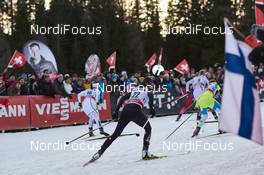 01.01.2016, Lenzerheide, Switzerland (SUI): Charlotte Kalla (SWE), Nathalie Von Siebenthal (SUI), (l-r)  - FIS world cup cross-country, tour de ski, individual sprint, Lenzerheide (SUI). www.nordicfocus.com. © Felgenhauer/NordicFocus. Every downloaded picture is fee-liable.