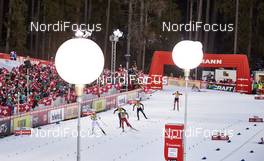 01.01.2016, Lenzerheide, Switzerland (SUI): Emil Joensson (SWE), Sondre Turvoll Fossli (NOR), Jovian Hediger (SUI), (l-r)  - FIS world cup cross-country, tour de ski, individual sprint, Lenzerheide (SUI). www.nordicfocus.com. © Felgenhauer/NordicFocus. Every downloaded picture is fee-liable.
