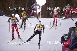 01.01.2016, Lenzerheide, Switzerland (SUI): Niklas Dyrhaug (NOR), Thomas Bing (GER), Roman Schaad (SUI), Finn Haagen Krogh (NOR), (l-r)  - FIS world cup cross-country, tour de ski, individual sprint, Lenzerheide (SUI). www.nordicfocus.com. © Felgenhauer/NordicFocus. Every downloaded picture is fee-liable.