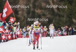 02.01.2016, Lenzerheide, Switzerland (SUI): Heidi Weng (NOR) - FIS world cup cross-country, tour de ski, mass women, Lenzerheide (SUI). www.nordicfocus.com. © Felgenhauer/NordicFocus. Every downloaded picture is fee-liable.