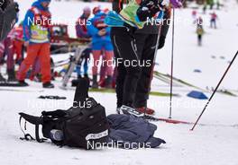 02.01.2016, Lenzerheide, Switzerland (SUI): Heidi Weng (NOR), forgot her backback?   - FIS world cup cross-country, tour de ski, mass women, Lenzerheide (SUI). www.nordicfocus.com. © Felgenhauer/NordicFocus. Every downloaded picture is fee-liable.