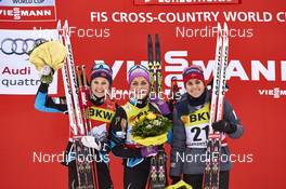 02.01.2016, Lenzerheide, Switzerland (SUI): (l-r) - FIS world cup cross-country, tour de ski, mass women, Lenzerheide (SUI). www.nordicfocus.com. © Felgenhauer/NordicFocus. Every downloaded picture is fee-liable.