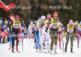 02.01.2016, Lenzerheide, Switzerland (SUI): (l-r)  - FIS world cup cross-country, tour de ski, mass women, Lenzerheide (SUI). www.nordicfocus.com. © Felgenhauer/NordicFocus. Every downloaded picture is fee-liable.