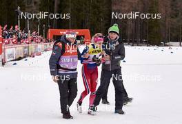 02.01.2016, Lenzerheide, Switzerland (SUI): Astrid Uhrenholdt Jacobsen (NOR),  completely exhausted in the finish area - FIS world cup cross-country, tour de ski, mass women, Lenzerheide (SUI). www.nordicfocus.com. © Felgenhauer/NordicFocus. Every downloaded picture is fee-liable.