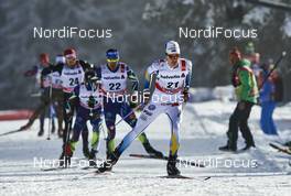 03.01.2016, Lenzerheide, Switzerland (SUI): Robin Duvillard (FRA), Simon Andersson (SWE), (l-r)  - FIS world cup cross-country, tour de ski, pursuit men, Lenzerheide (SUI). www.nordicfocus.com. © Felgenhauer/NordicFocus. Every downloaded picture is fee-liable.