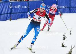 05.01.2016, Oberstdorf, Germany (GER): Anne Kylloenen (FIN), Ragnhild Haga (NOR), (l-r)  - FIS world cup cross-country, tour de ski, individual sprint, Oberstdorf (GER). www.nordicfocus.com. © Felgenhauer/NordicFocus. Every downloaded picture is fee-liable.