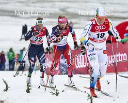 05.01.2016, Oberstdorf, Germany (GER): Lucia Scardoni (ITA), Therese Johaug (NOR), Hanna Falk (SWE), (l-r)  - FIS world cup cross-country, tour de ski, individual sprint, Oberstdorf (GER). www.nordicfocus.com. © Felgenhauer/NordicFocus. Every downloaded picture is fee-liable.