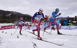 05.01.2016, Oberstdorf, Germany (GER): Didrik Toenseth (NOR), Finn Haagen Krogh (NOR), Stanislav Volzhentsev (RUS), (l-r)  - FIS world cup cross-country, tour de ski, individual sprint, Oberstdorf (GER). www.nordicfocus.com. © Felgenhauer/NordicFocus. Every downloaded picture is fee-liable.