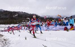 05.01.2016, Oberstdorf, Germany (GER): Martin Johnsrud Sundby (NOR), Ristomatti Hakola (FIN), (l-r)  - FIS world cup cross-country, tour de ski, individual sprint, Oberstdorf (GER). www.nordicfocus.com. © Felgenhauer/NordicFocus. Every downloaded picture is fee-liable.