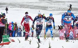 05.01.2016, Oberstdorf, Germany (GER): Len Valjas (CAN), Federico Pellegrino (ITA), Sami Jauhojaervi (FIN), Sergey Ustiugov (RUS), (l-r)  - FIS world cup cross-country, tour de ski, individual sprint, Oberstdorf (GER). www.nordicfocus.com. © Felgenhauer/NordicFocus. Every downloaded picture is fee-liable.