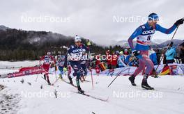 05.01.2016, Oberstdorf, Germany (GER): Len Valjas (CAN), Sami Jauhojaervi (FIN), Federico Pellegrino (ITA), Sergey Ustiugov (RUS), (l-r)  - FIS world cup cross-country, tour de ski, individual sprint, Oberstdorf (GER). www.nordicfocus.com. © Felgenhauer/NordicFocus. Every downloaded picture is fee-liable.