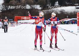 05.01.2016, Oberstdorf, Germany (GER): Ingvild Flugstad Oestberg (NOR), Heidi Weng (NOR), (l-r)  - FIS world cup cross-country, tour de ski, individual sprint, Oberstdorf (GER). www.nordicfocus.com. © Felgenhauer/NordicFocus. Every downloaded picture is fee-liable.