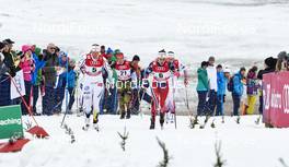 05.01.2016, Oberstdorf, Germany (GER): Ida Ingemarsdotter (SWE), Lucia Anger (GER), Heidi Weng (NOR), (l-r)  - FIS world cup cross-country, tour de ski, individual sprint, Oberstdorf (GER). www.nordicfocus.com. © Felgenhauer/NordicFocus. Every downloaded picture is fee-liable.