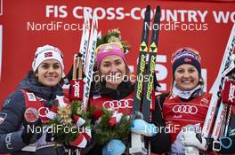 05.01.2016, Oberstdorf, Germany (GER): Heidi Weng (NOR), Sophie Caldwell (USA), Ingvild Flugstad Oestberg (NOR), (l-r) - FIS world cup cross-country, tour de ski, individual sprint, Oberstdorf (GER). www.nordicfocus.com. © Felgenhauer/NordicFocus. Every downloaded picture is fee-liable.