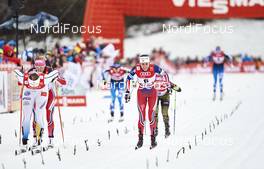 05.01.2016, Oberstdorf, Germany (GER): Ida Ingemarsdotter (SWE), Therese Johaug (NOR), Heidi Weng (NOR), (l-r)  - FIS world cup cross-country, tour de ski, individual sprint, Oberstdorf (GER). www.nordicfocus.com. © Felgenhauer/NordicFocus. Every downloaded picture is fee-liable.