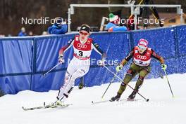 05.01.2016, Oberstdorf, Germany (GER): Sophie Caldwell (USA), Sandra Ringwald (GER), (l-r)  - FIS world cup cross-country, tour de ski, individual sprint, Oberstdorf (GER). www.nordicfocus.com. © Felgenhauer/NordicFocus. Every downloaded picture is fee-liable.