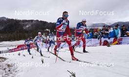 05.01.2016, Oberstdorf, Germany (GER): Emil Joensson (SWE), Niklas Dyrhaug (NOR), Emil Iversen (NOR), (l-r)  - FIS world cup cross-country, tour de ski, individual sprint, Oberstdorf (GER). www.nordicfocus.com. © Felgenhauer/NordicFocus. Every downloaded picture is fee-liable.