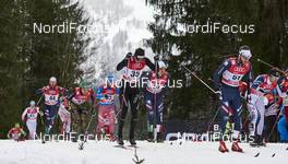 06.01.2016, Oberstdorf, Germany (GER): Thomas Bing (GER), Toni Livers (SUI), Mattia Pellegrin (ITA), (l-r)  - FIS world cup cross-country, tour de ski, mass men, Oberstdorf (GER). www.nordicfocus.com. © Felgenhauer/NordicFocus. Every downloaded picture is fee-liable.