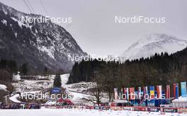06.01.2016, Oberstdorf, Germany (GER): the first group leaves the stadium   - FIS world cup cross-country, tour de ski, mass men, Oberstdorf (GER). www.nordicfocus.com. © Felgenhauer/NordicFocus. Every downloaded picture is fee-liable.