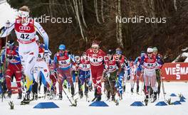 06.01.2016, Oberstdorf, Germany (GER): Ilia Chernousov (RUS), Devon Kershaw (CAN), (l-r)  - FIS world cup cross-country, tour de ski, mass men, Oberstdorf (GER). www.nordicfocus.com. © Felgenhauer/NordicFocus. Every downloaded picture is fee-liable.