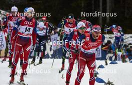 06.01.2016, Oberstdorf, Germany (GER): Niklas Dyrhaug (NOR), Martin Johnsrud Sundby (NOR), (l-r)  - FIS world cup cross-country, tour de ski, mass men, Oberstdorf (GER). www.nordicfocus.com. © Felgenhauer/NordicFocus. Every downloaded picture is fee-liable.