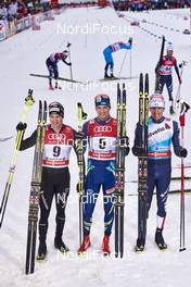 06.01.2016, Oberstdorf, Germany (GER): Dario Cologna (SUI), Alexey Poltoranin (KAZ), Francesco De Fabiani (ITA), (l-r)  - FIS world cup cross-country, tour de ski, mass men, Oberstdorf (GER). www.nordicfocus.com. © Felgenhauer/NordicFocus. Every downloaded picture is fee-liable.