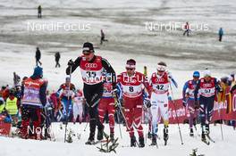 06.01.2016, Oberstdorf, Germany (GER): Toni Livers (SUI), Alex Harvey (CAN), Oskar Svensson (SWE), (l-r)  - FIS world cup cross-country, tour de ski, mass men, Oberstdorf (GER). www.nordicfocus.com. © Felgenhauer/NordicFocus. Every downloaded picture is fee-liable.