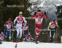 06.01.2016, Oberstdorf, Germany (GER): Adrien Backscheider (FRA), Carl Quicklund (SWE), Ivan Babikov (CAN), (l-r)  - FIS world cup cross-country, tour de ski, mass men, Oberstdorf (GER). www.nordicfocus.com. © Felgenhauer/NordicFocus. Every downloaded picture is fee-liable.